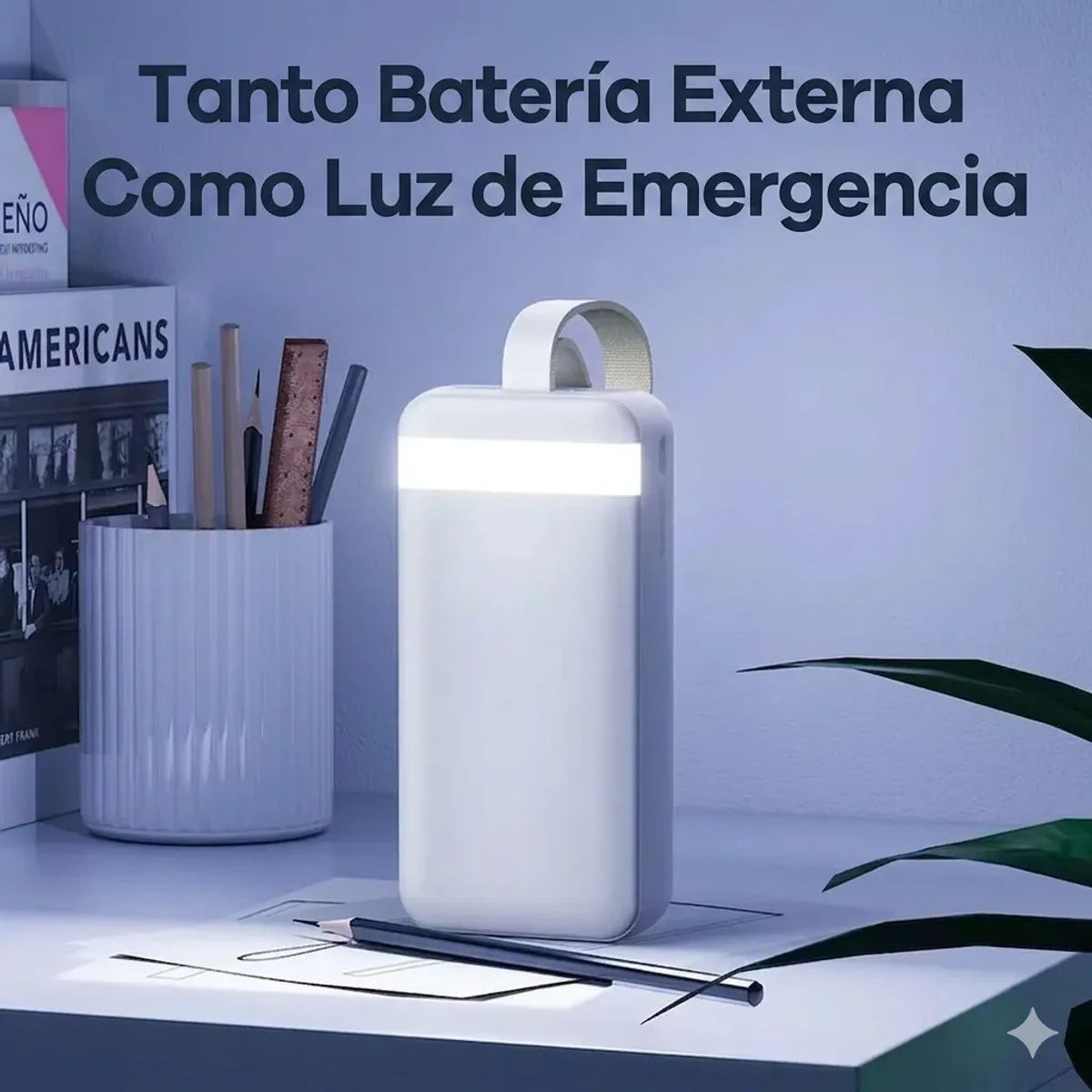 IRM - Cargador Portatil Power Bank Carga Rapida Con Correa Pantalla Digital Telefono Nueva Figoimport