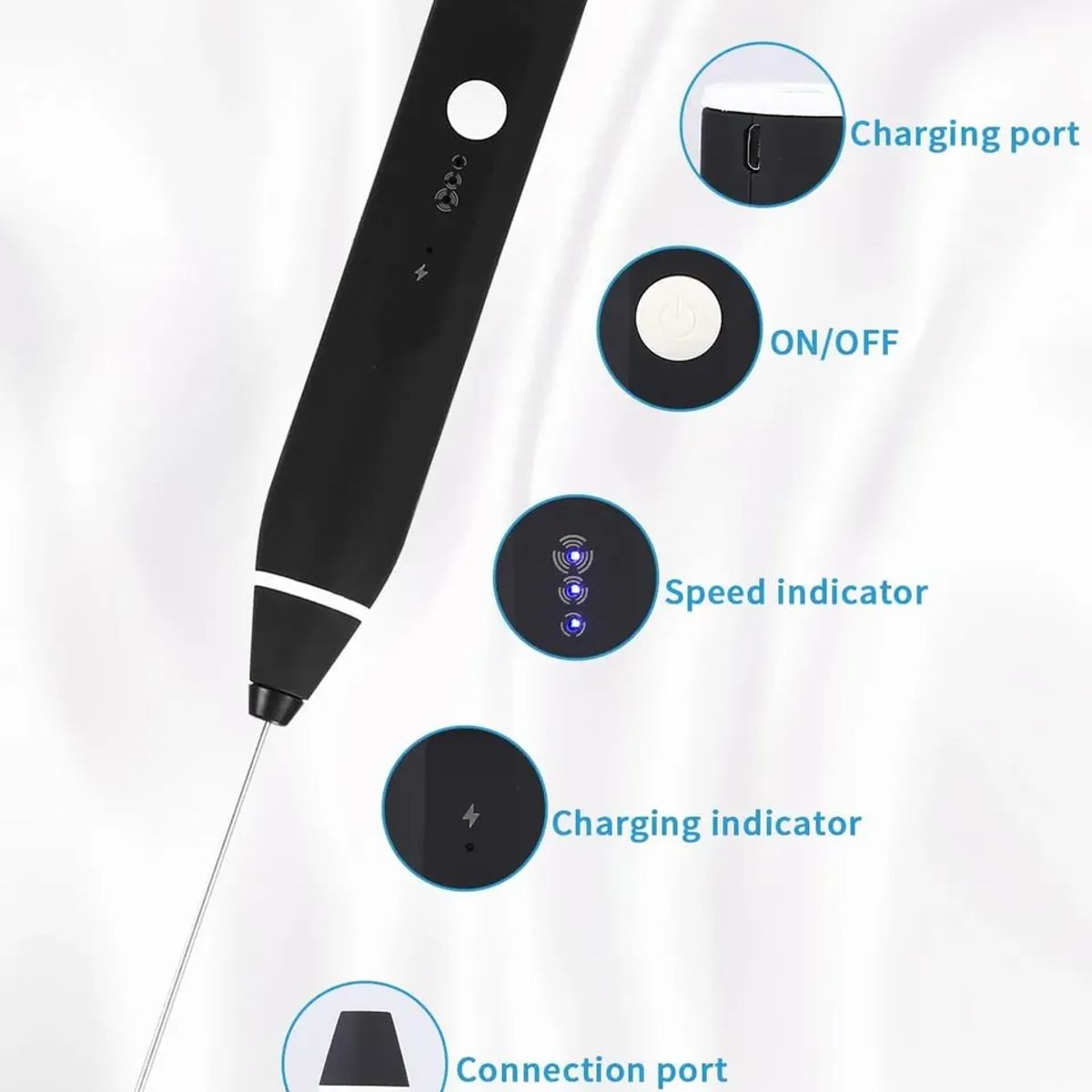 MOVI - BATIDOR DE CAFE ELÉCTRICO RECARGABLE USB