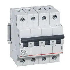 LEGRAND - Interruptor Automático 4P 16A C 6Ka Rx3
