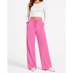 AGW - Pantalon Palazzo mujer pinzas ancho