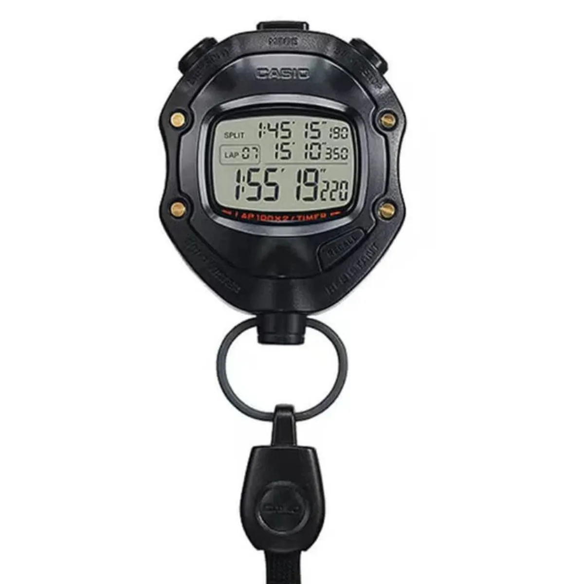CASIO - cronometro casio hs-80tw-1df negro deportivo