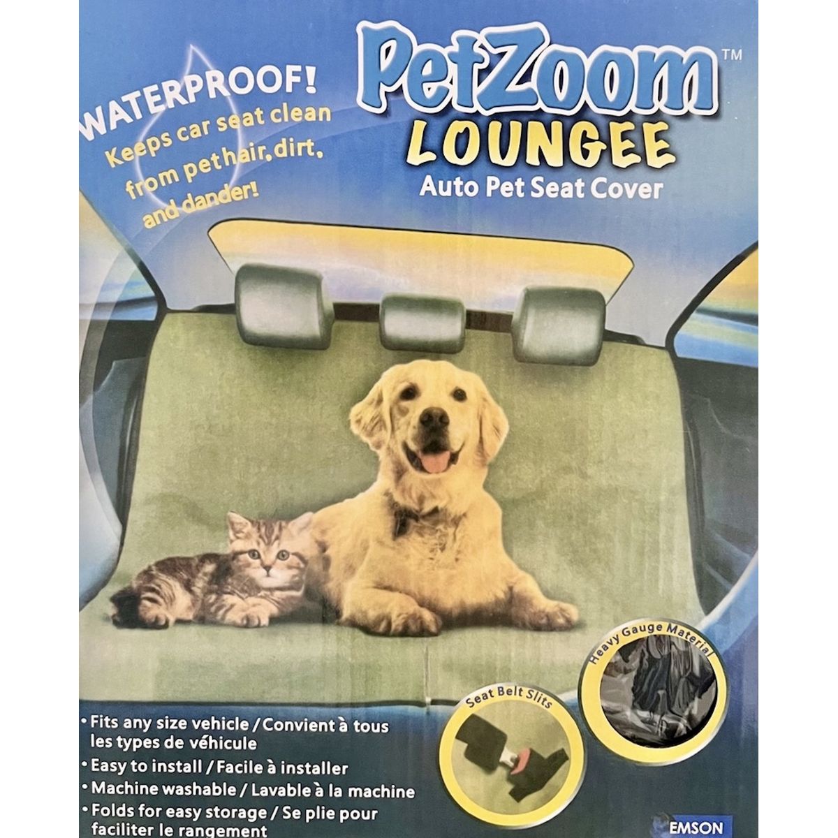 GENERICO - Cubre Asiento de Auto para Mascotas
