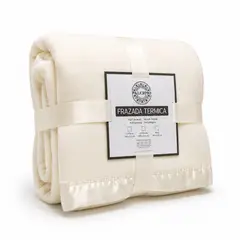 PALERMO - Frazada 2 Plazas Termica Polar 200x210cm Borde Razo