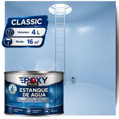 EPOXY - KIT PINTURA Epóxica ESTANQUE DE AGUA A+B - SIN OLOR - CLASSIC 4L - AZUL PASTEL