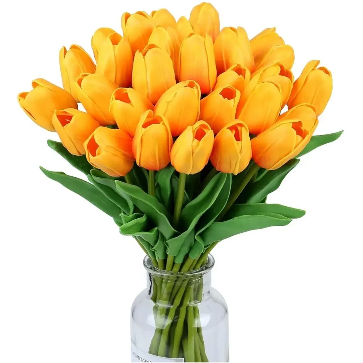 GENERICO - Ramos De 20 Tulipanes Artificiales Flor Decoración Tulipan