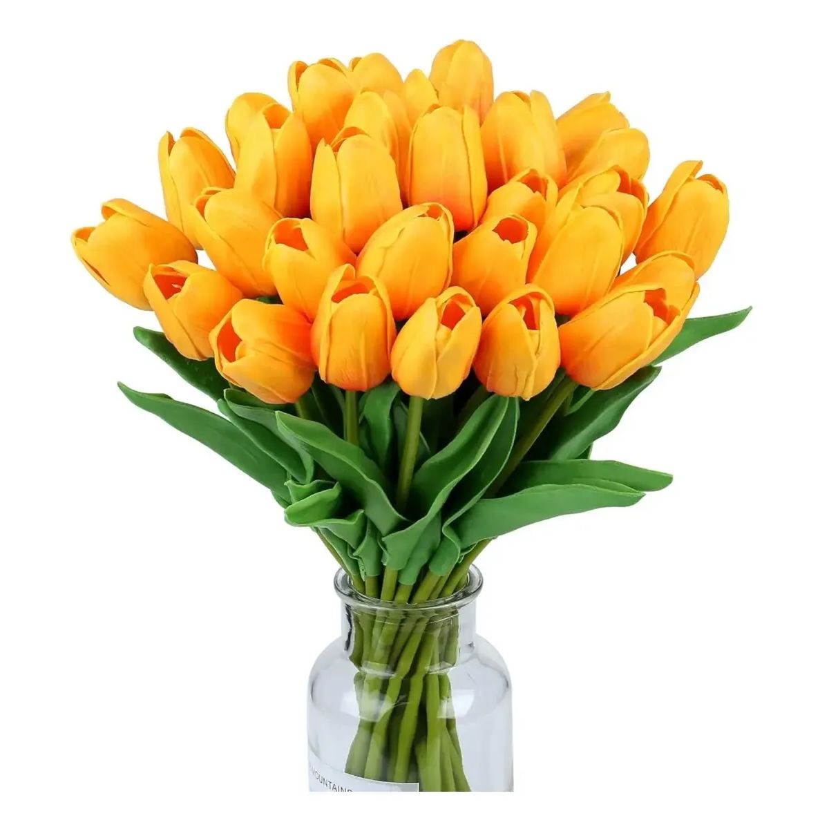 GENERICO - Ramos De 20 Tulipanes Artificiales Flor Decoración Tulipan