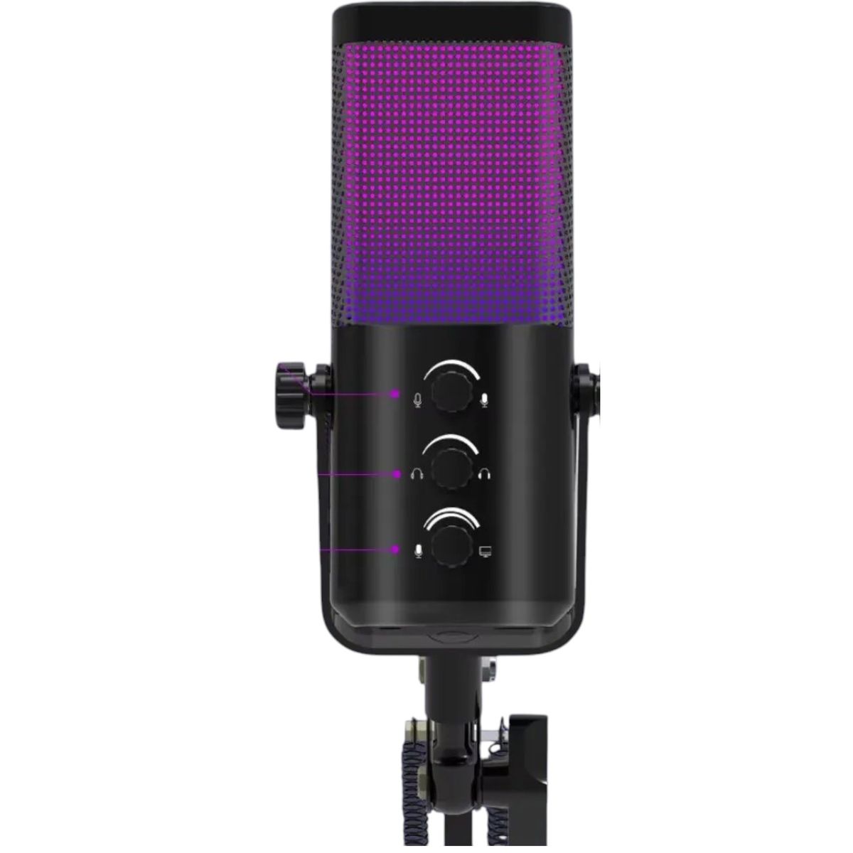 BITBYTE - Micrófono de Streaming Podcast RGB Bitbyte M7 Gamer