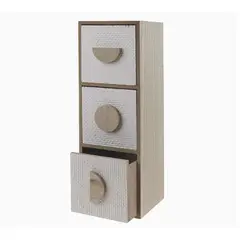 GENERICO - Caja de Almacenamiento de Madera con 3 Cajones