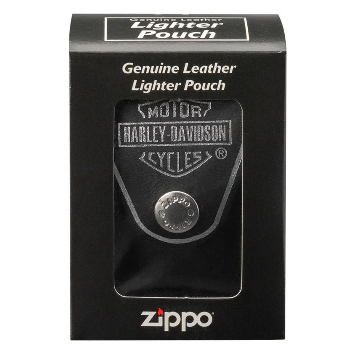 CASIO - Pouch Zippo Original HDPBK LTR Pouch - Black