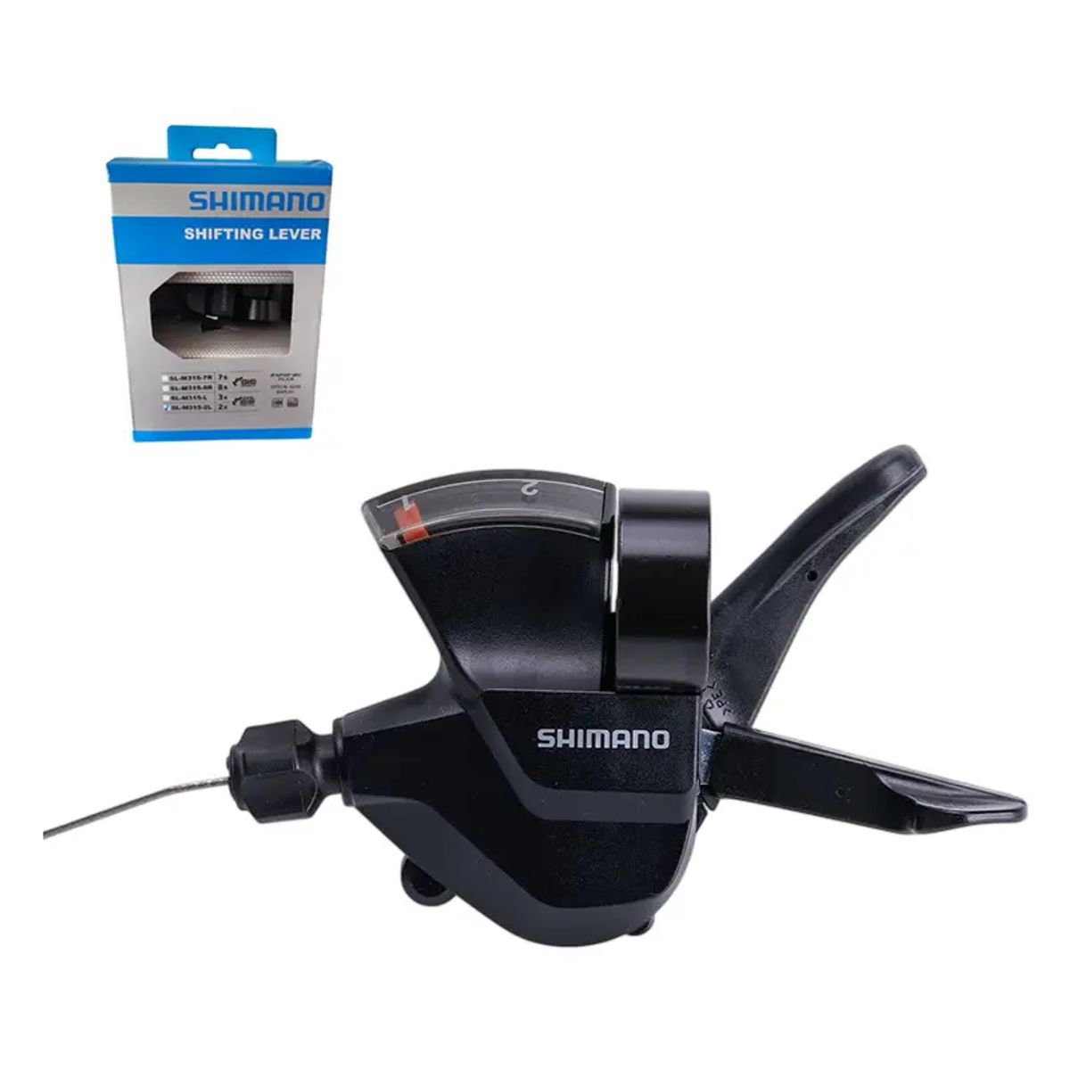 SHIMANO - Shifter Shimano Izquierdo Sl-m315-2l 2v Visor Bicicleta Negro