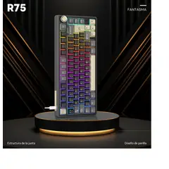 GENERICO - Teclado Mecánico Español Con Mandos R75 75%