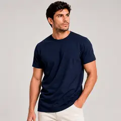 ROLY - Polera Manga Corta Algodón Cuello Redondo Clásica Hombre Premium