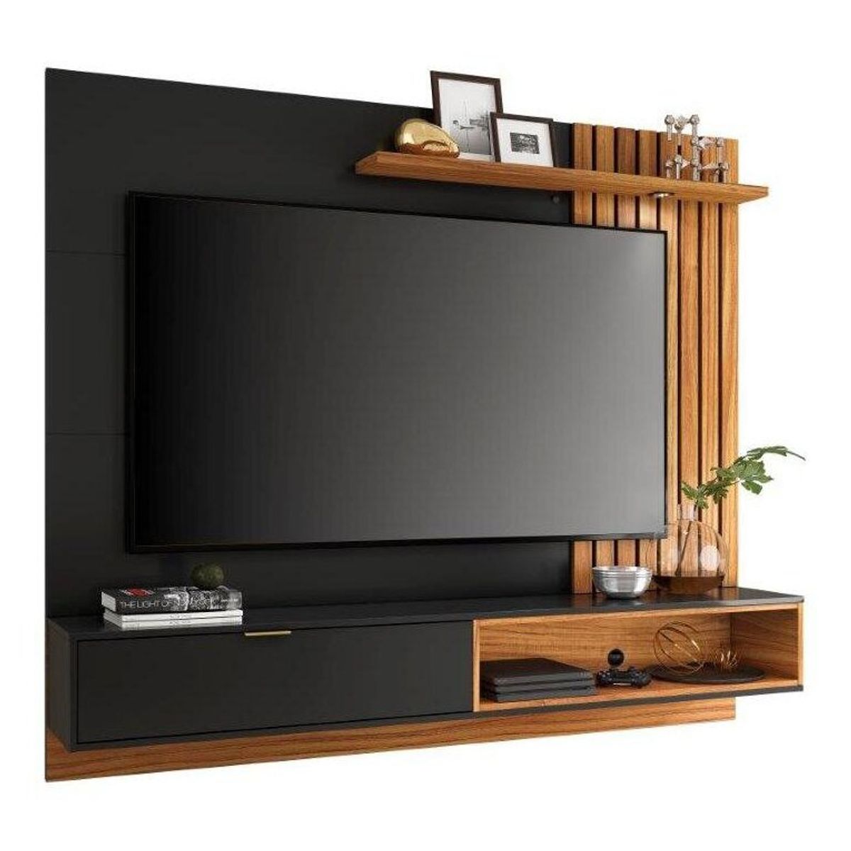 ROCH LTDA - Panel Tv Tocantis M-1634 Castaño-Negro