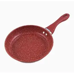 GENERICO - Sartén de Teflón Moteado Rojo 22 cm