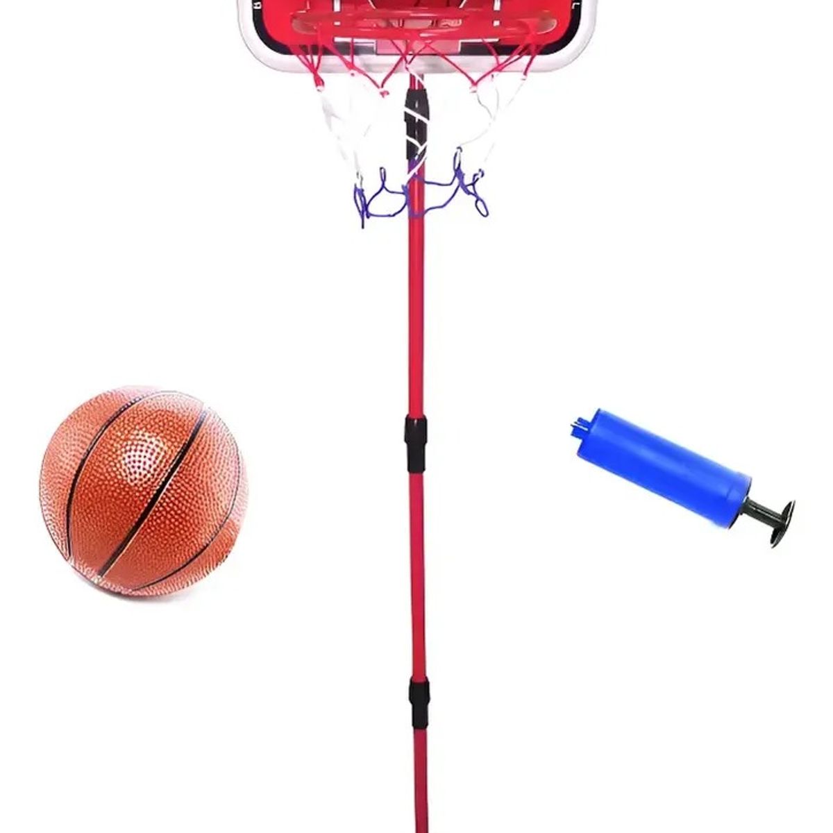 GENERICO - Soporte Baloncesto Altura Ajustable Niños + Balón + Inflador