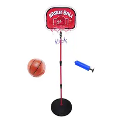 GENERICO - Soporte Baloncesto Altura Ajustable Niños + Balón + Inflador
