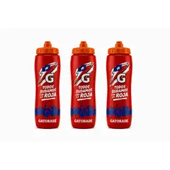 GATORADE - Pack 3 Botellas Seleccion Chilena 947ml Squeeze