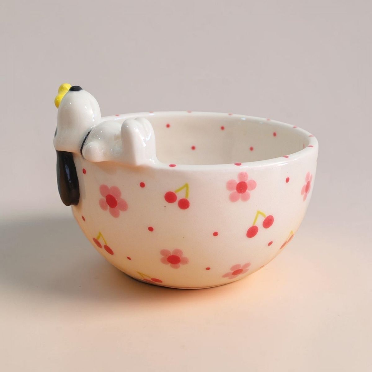 GENERICO - Bowl Snoopy de Cerámica Gres 520ml aprox
