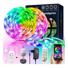 GENERICO - Cinta Luces Tira Rgb Led 20 Metros Wifi Alexa App Control