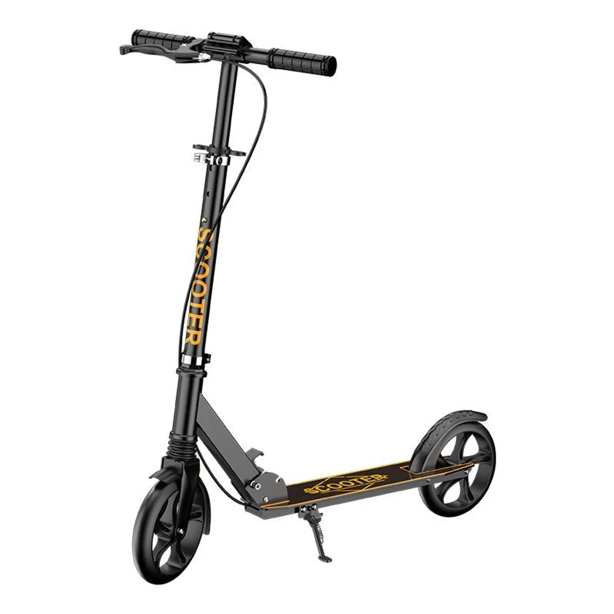 GENERICO - Scooter Elegante Plegable Con Doble Freno Y Amortiguador