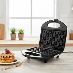 IRM - Waflera De Doble Porcion Placas Antiadherentes Tostador De Masa Dulce Cocina Aperitivos Alta Calidad