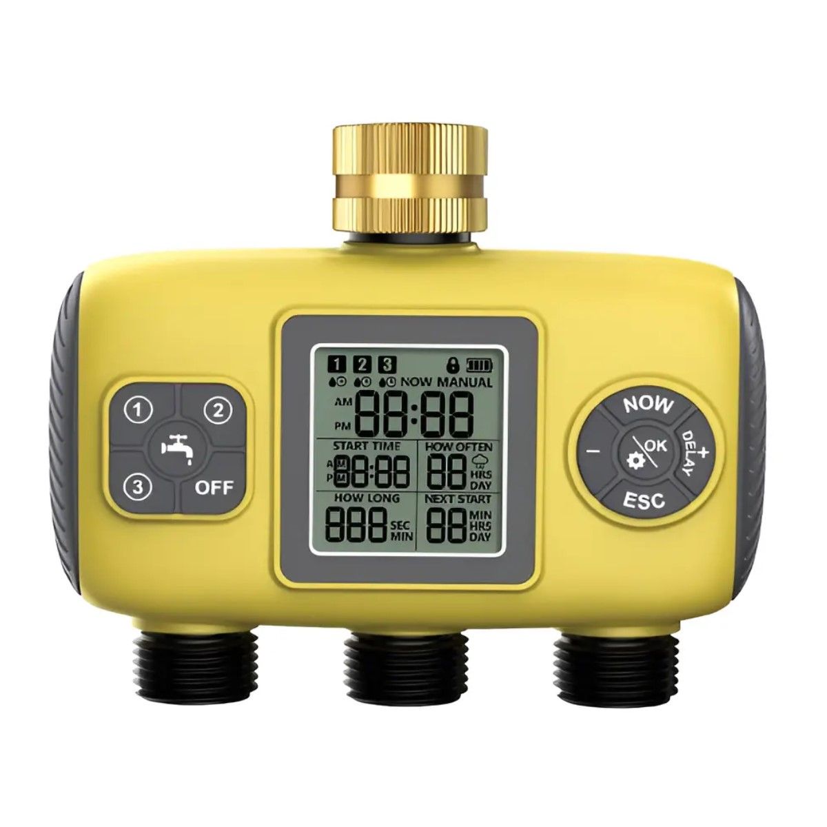 GENERICO - Programador Riego Automatico Controlador Digital 3 Zonas BELUG