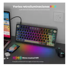 GENERICO - Teclado Mecánico Español Con Mandos R75 75%