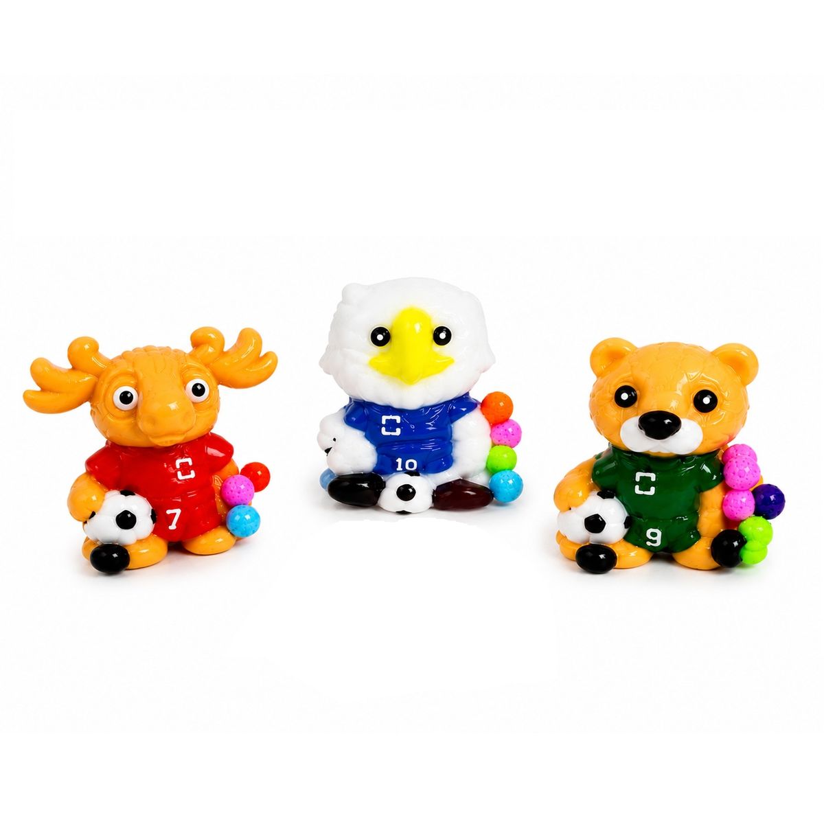 GENERICO - Set Squishy Mundialista 2026 Maple, Zayu, Clutch