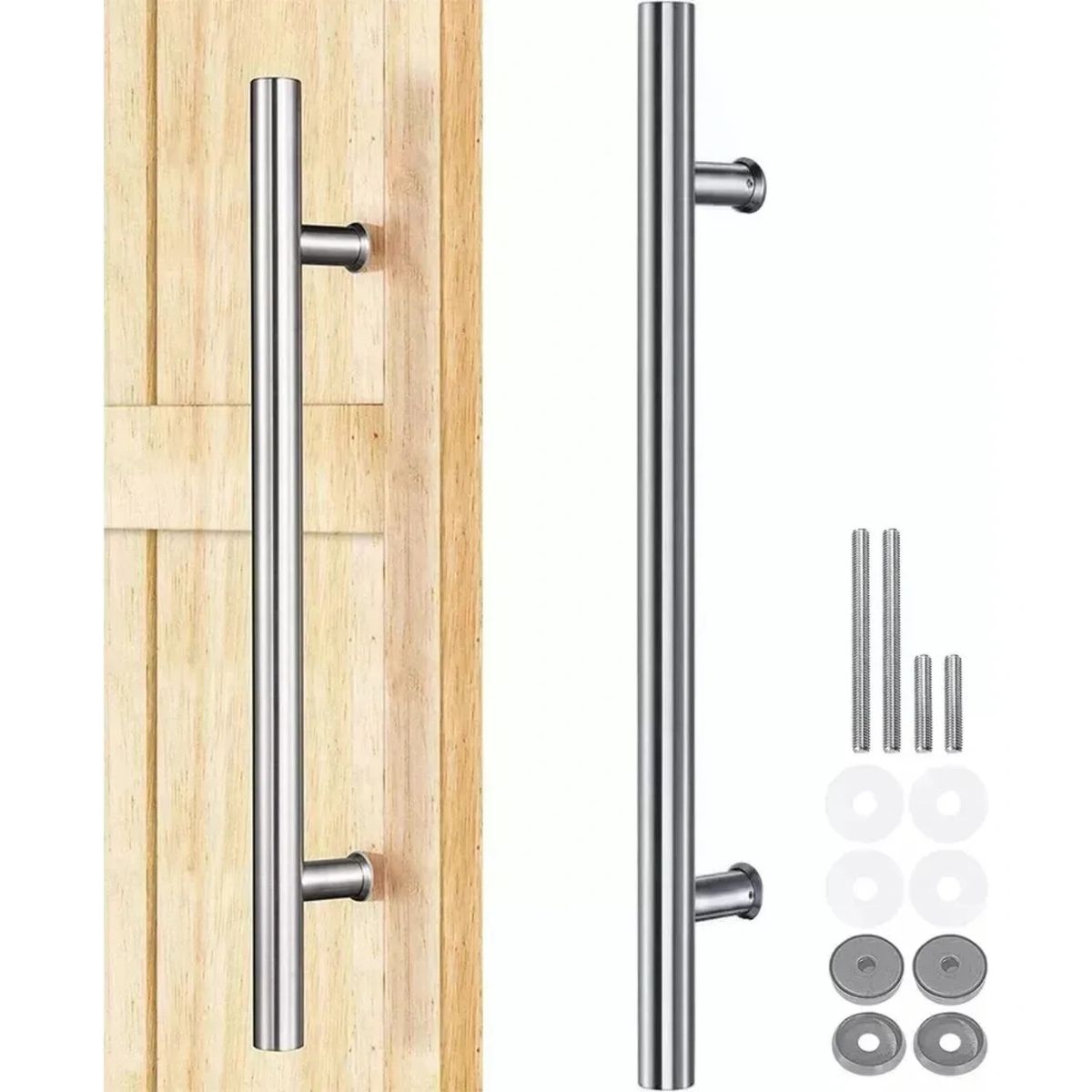 GENERICO - Manillon Puerta Acero Inoxidable 120cm Toda Clase De Puerta