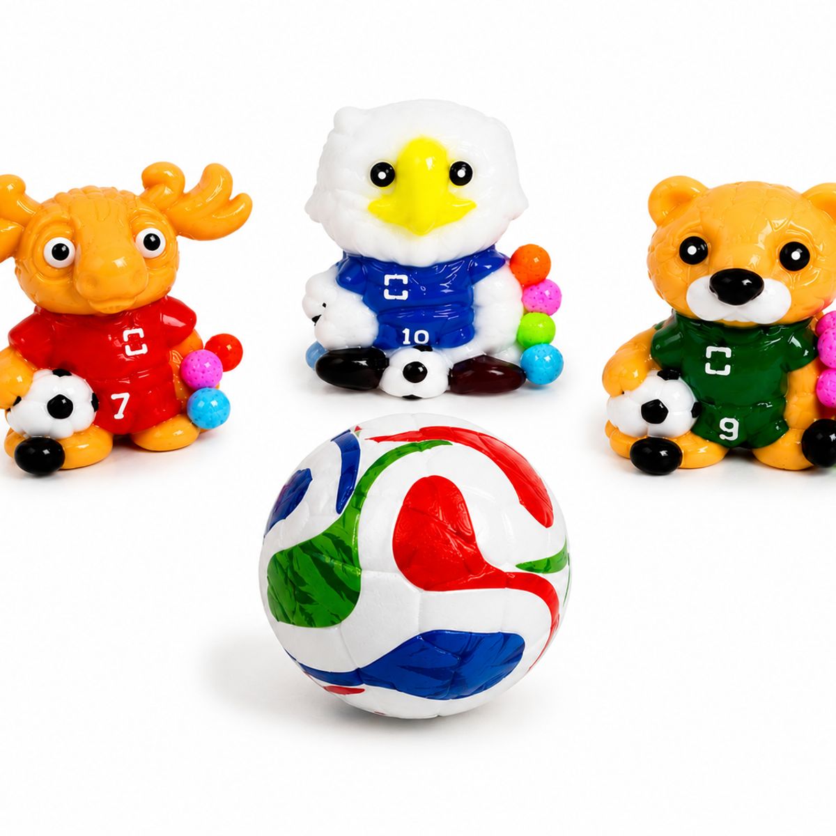 GENERICO - Pack Antiestrés Pelota y Squishy Mundial 2026