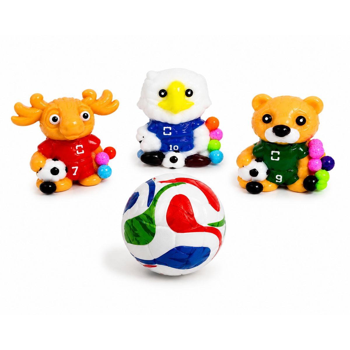 GENERICO - Pack Antiestrés Pelota y Squishy Mundial 2026