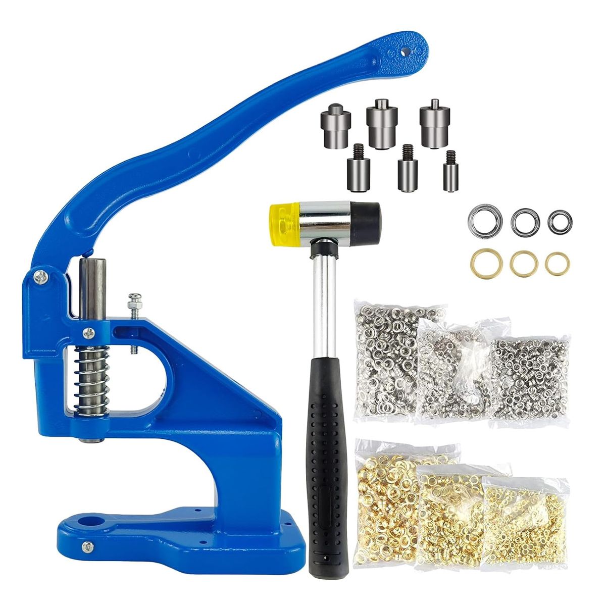 ATURE - Remachadora Para Ojillos Lona Metalicos Con 3000pcs Argolla