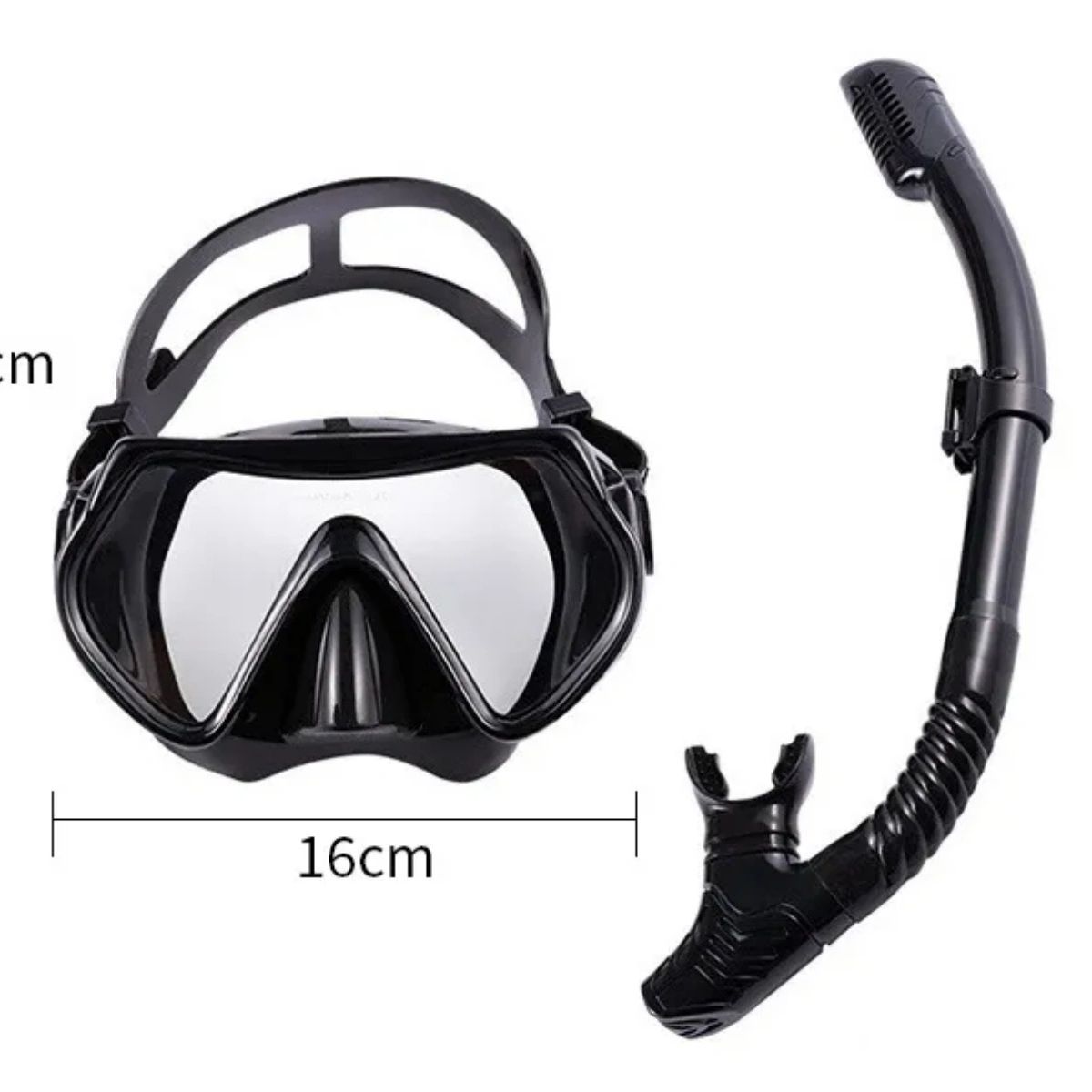 GENERICO - Kit Buceo Mascara Snorkel Profesional Ajustable Full Vision