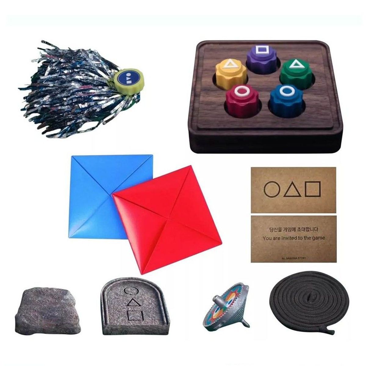 GENERICO - Juego Folclórico Coreano 5 Juegos Destreza + Accesorios