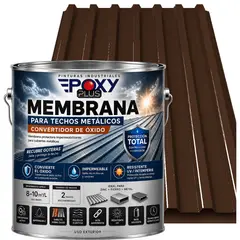 EPOXY - MEMBRANA PARA TECHOS METÁLICOS - CONVERTIDOR OXIDO - GALON - CAFÉ NOGAL