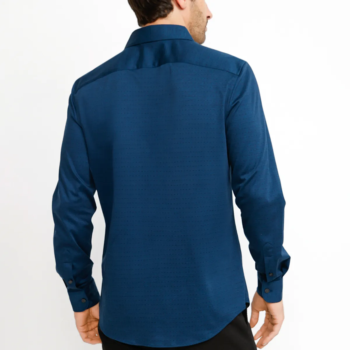 PERRY ELLIS - Camisa Casual Hombre Azul Oscuro