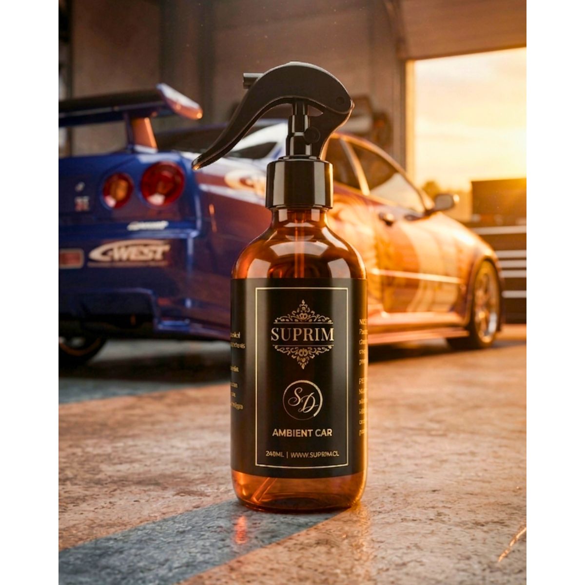 SUPRIM - Perfume para auto premium - Suprim Sunset Drift 240ml