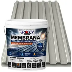 EPOXY - MEMBRANA PARA TECHOS METÁLICOS - CONVERTIDOR OXIDO - TINETA 10L - GRIS CLARO