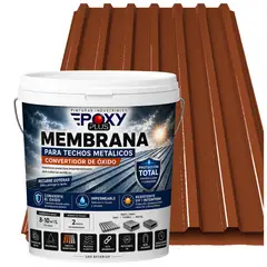 EPOXY - MEMBRANA PARA TECHOS METÁLICOS - CONVERTIDOR OXIDO - TINETA 10L - TERRACOTA COLONIAL