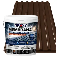 EPOXY - MEMBRANA PARA TECHOS METÁLICOS - CONVERTIDOR OXIDO - TINETA 10L - CAFÉ NOGAL