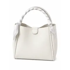 GENERICO - Cartera Blanca Elegante Minimal Chic