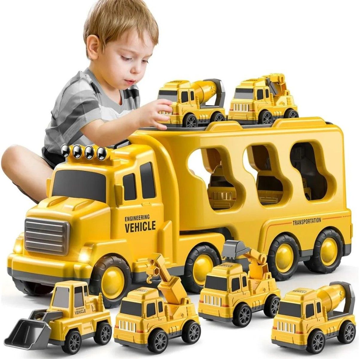 GENERICO - 5 En 1 Camión De Construcción Juguetes Regalo Para Niños
