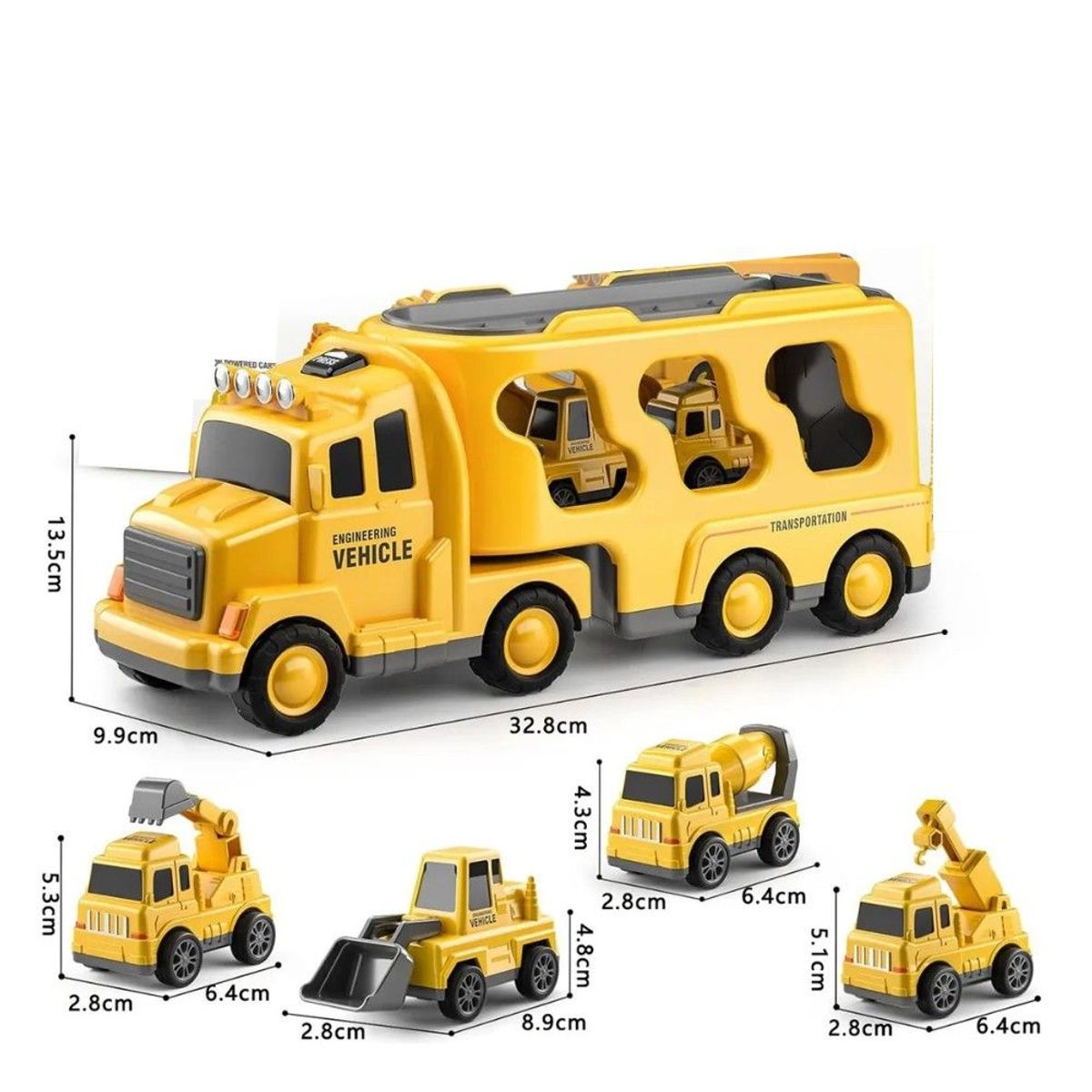 GENERICO - 5 En 1 Camión De Construcción Juguetes Regalo Para Niños