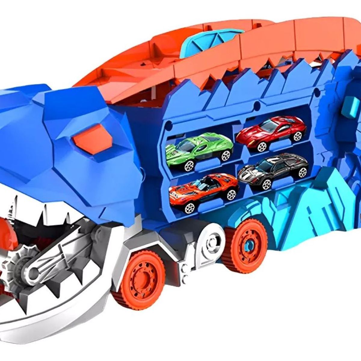 GENERICO - Minicamión 8 Coches De Juguete Con Forma De Dinosaurio