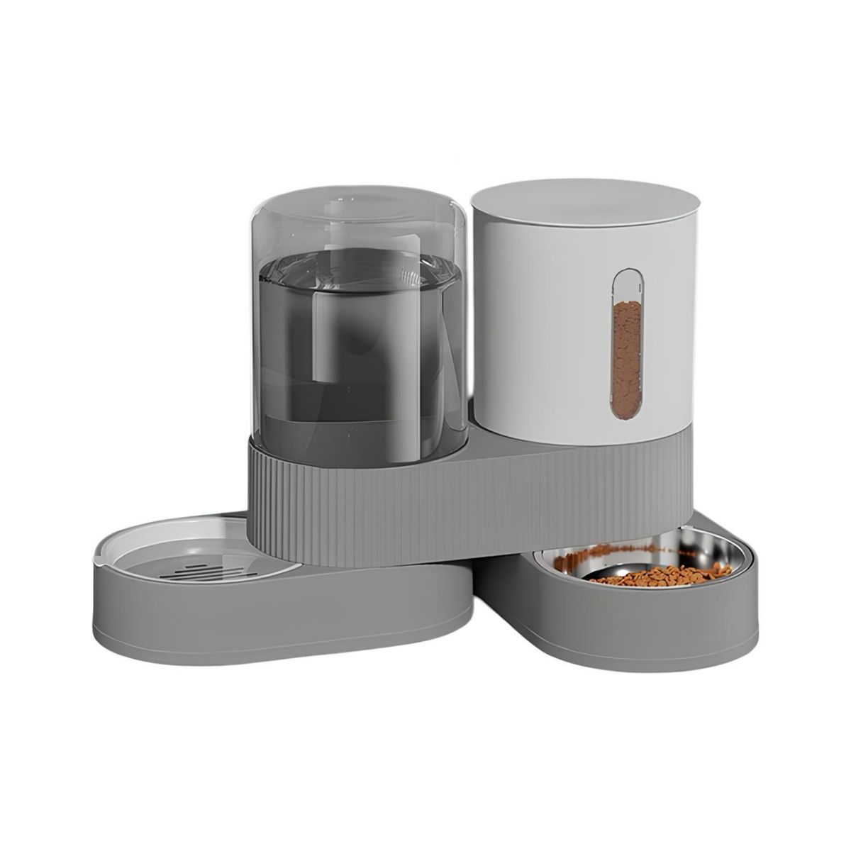 LUBABYCAS - Dispensador 360 Automático Agua Y Alimento 2 En 1 LuBabycas