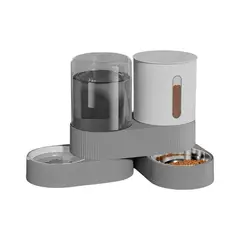 LUBABYCAS - Dispensador 360 Automático Agua Y Alimento 2 En 1