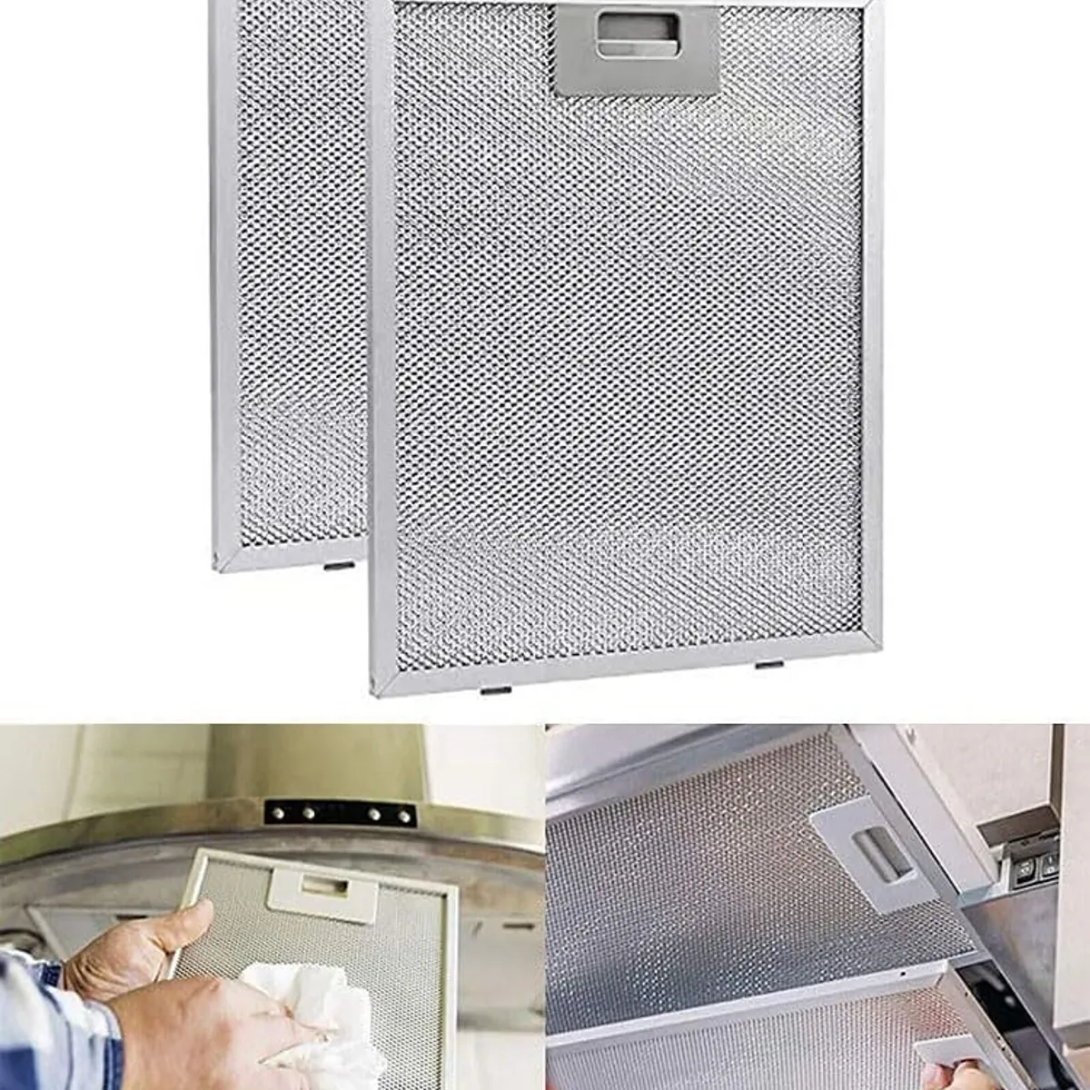 KUANGYE - 2 Filtros Para Campana Extractora Filtro Malla De Aluminio