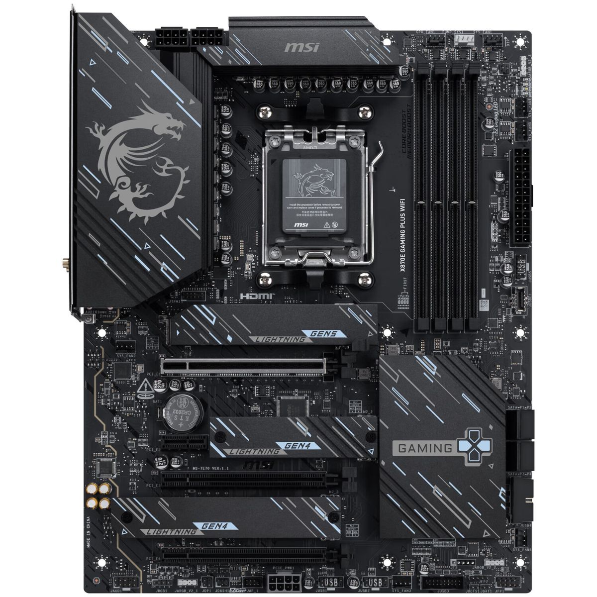 MSI - Placa Madre MSI X870E Gaming Plus WiFi AM5