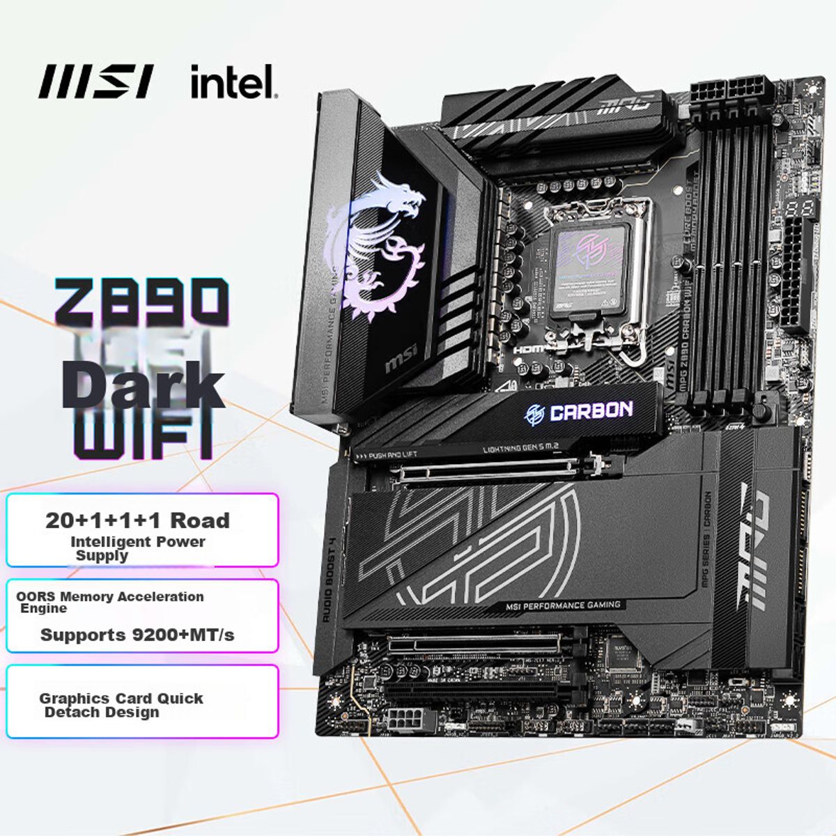 MSI - Placa Madre MSI MPG Z890 Carbon WiFi LGA1851