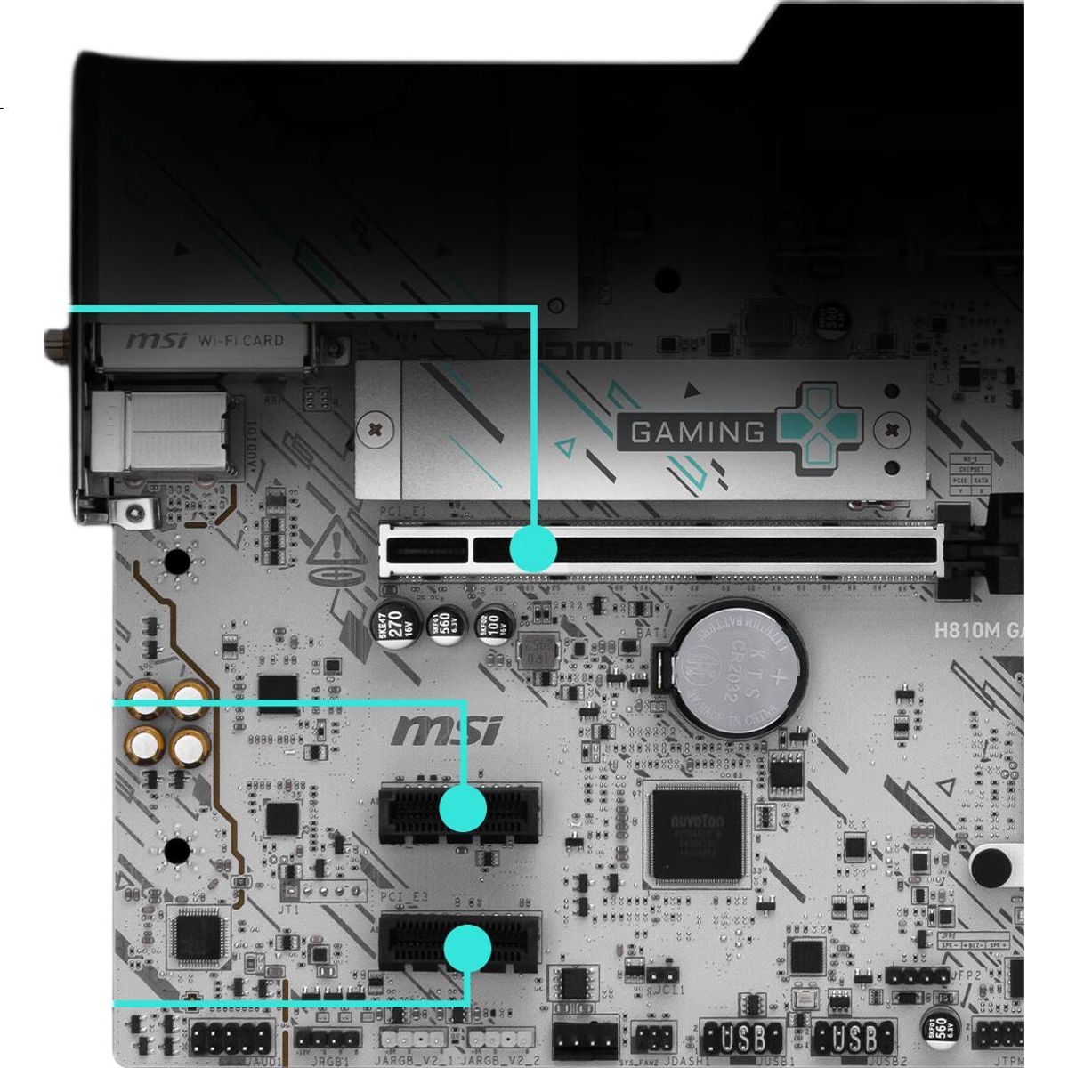 MSI - Placa Madre MSI H810M Gaming WiFi6E LGA1851